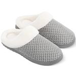 Bergman Kelly Women's Slippers, Memory Foam Indoor/Outdoor House Shoes w/Faux Fur Collar & Raised Texture Design (Bubbles Collection)