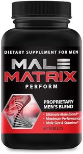 Male Matrix XL- Enlargement Pills for Men- Amplify Male Size- Extend in Length, Engorge in Girth- Boost Up to 3 Inches in 90 Days- Stamina Multiplier- 60 Tablets