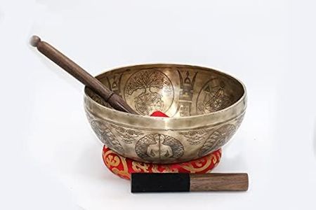 Tibetan Hand Hammered Chakra Bowl - For Mediation, Yoga, Sound Therapy, Spiritual Healing, Prayer (10")