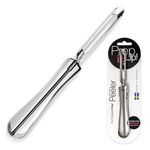 Linden Sweden Original Jonas Vegetable Peeler - Rust Resistant Silver Potato Peeler with Ergonomic Handle for Safety and Control - Dishwasher Safe and Compact for Easy Cleanup - Made In Sweden - 6.5in
