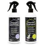 Waterless Shampoo for Pets Bundle by Enviro Fresh, No Rinse Shampoo for Animals, Waterless Conditioner Detangler, Bright Shine Anti-Itch, Soothing, Softens, Vitamin E