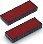 Trodat Replacement Ink Pads 6/4817 - Pack of 2 - Red Ink - for The Printy 4817 and 4813