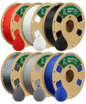 OVERTURE PLA Filament 1.75mm 3D Printer Filament, 1kg Spool (2.2lbs), Dimensional Accuracy +/- 0.03 mm, Fit Most FDM Printer (6 Color)