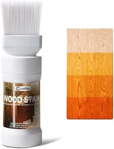 COATEZ Wood Stain - Golden Peacan, 6.35 Fl Oz Water Based Wood Stain and Sealer in One, Multiple Finishes, Fast Drying, Indoor and Outdoor Furniture, Cabinet, Non-Toxic ＆ Low Odor Wood-Stains