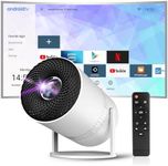 Mini Projector, Supports WiFi 6, BT