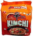 Nongshim Kimchi Ramyun Noodle, 120 gm (Pack Of 5), Vegetarian, 600 gm