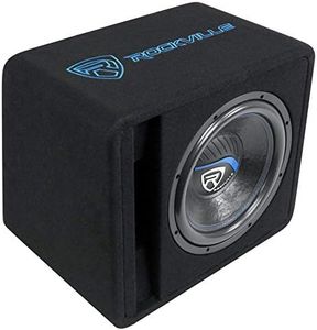 Rockville VS12K54 12" K5 1400w Car Subwoofer in Vented Sub Enclosure Box - 4 Ohm,Black