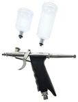 Painter Spray Gun (LABEL) Air Brush AB-21 - for Makeup, Tattoo & Bakery Use with 20 ML & 40 ML Cups