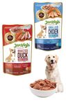 Jerhigh Wet Gravy | Vitamin A | Vitamin E | Vitamin D3 | Calcium | Roast Duck and Grilled Chicken Gravy for Dogs 120 Grams (23 Each Pack of 46)