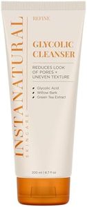 InstaNatural Glycolic Acid Cleanser Face Wash for Women & Men, Gently Exfoliating, Pore Minimizer, Anti Aging, Blackhead Remover, Acne Facial Treatment with Botanical Extracts, 6.7 Fl Oz