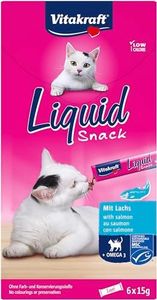 Vitakraft Snack Líquido para Gatos, 6 x 15g