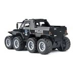 FEXXA 1:32 Scale Exclusive Alloy Metal Pull Back Die-cast Car Model with Sound Light Mini Auto Toy for Kids Metal Model Toy Car with Sound and Light? (8x8 SUV Pickup - BLACK)