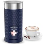 SIMPLETaste Milk Frother, 4-in-1 Electric Milk Steamer, Automatic Hot and Cold Foam Maker and Milk Warmer for Latte, Cappuccinos, Macchiato