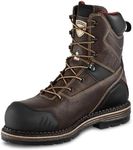 Irish Setter, Edgerton XD, Men’s, 8", Waterproof, Non-Metallic Safety Toe (CSA), Work Boot, Brown, Brown, 11