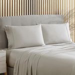 Brielle Home Sheet Set, Rayon, Silver, King