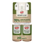 Scotch-Brite Greener Clean Lint Roller Twin Pack, 100 sheets/Roller