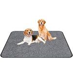 Bidear Washable Pee Pads for Dogs,72"x72" Reusable Dog Pee Pads Extra Large Non-Slip Floor Mat for Dogs,Fast Absorbent Dog Cage Floor Mat Pee Pads Whelping Crate Training Floor Mat for Pet-1 Pc