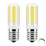 DiCUNO E17 LED Bulb Dimmable 5000K Daylight White, Microwave Oven Light 3 Watt 40W Halogen Equivalent, Appliance Replacement Bulb 400LM, 120V Under Microwave Led Light Bulbs, 2-Pack