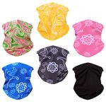 Toes Home Polyester Headwear Magic Headbands For Women Wide Head Wrap Seamless Bandana Scarf Uv Resistence For Sport,Yoga,Hiking,Workout Multifunction 6Pcs Black Series 1