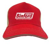 Binford Tools - TV Parody Funny Twill Soft Mesh Trucker Hat, Red/Khaki, One Size