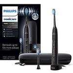 Philips Sonicare ExpertClean 7500 Electric Toothbrush, 4 Cleaning Mode, 3 Intensities, 2 Brush Heads, Long Battery Life, Pressure Sensor, Charger Dock & Travel Case, Bluetooth Connectivity