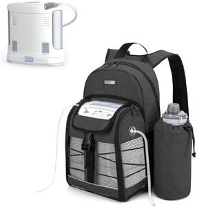 CURMIO Portable Oxygen Concentrator Backpack, POC Carrying Bag Compatible for Inogen, OxyGo and Caire Units, Bag Only, Black (Patent Pending)