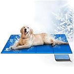 Shinyee Dog Cooling Mat 【XXL-M】 Cool Non-Toxic Gel Cooling Mat for Dogs Cats and People, Pet Self Cooling Pad Cushions Bed Sofa in Summer, Ideal for Home Cars Laptop (XL: 120x75CM)