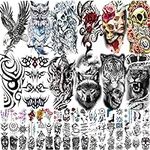 80 Sheets Temporary Tattoos Sticker
