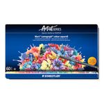 STAEDTLER Watercolour Pencil - 60 Assorted Colours - Mars Lumograph Colour Aquarell - Tin of 60, 104 M60