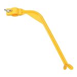 KOMUNJ Golf Swing Training Tool, Golf Swing Guide Training Aid, For Beginners Men Women Kids Gesture Corrector (Yellow)