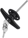 DOITOOL Non-Lockable Garage Lock Door Hardware Assembly Kit Wave Key With Handle Barn T-Handle Long Lockable Accessories