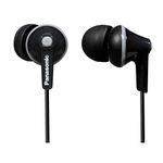 PANASONIC Wired Earphones 3.5 mm Jack Black (RP-HJE125-K)