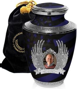 Coast Guard Cremation Urn for Ashes Adult Male - Beautifully Handcrafted Decorative Urns & Personalized Military Urns for Human Ashes Adult Man