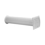 Ø 100mm / 4 inch Wall Ventilation Set - Tumble Dryer Vent Kit - Passive Ventilation Unit with Adjustable Airflow and Three Air Vent Covers