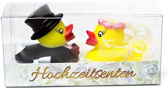 Purovi® Canards de Mariage mariée et Le marié | Canards de Bain en Couple | Jeunes mariés Mariage