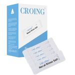 CROING 𝙎𝙞𝙣𝙪𝙨 𝙍𝙞𝙣𝙨𝙚 𝙎𝙖𝙘𝙝𝙚𝙩𝙨 -160 Packets Neti Pot Salt, Nasal Rinse Salt, Sinus Rinse Salt, Nose Wash Sachets, Nasal Irrigate Salt, Nasal Flush Saline, Sinus Relief