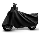 Autofy Universal Bike Cover UV Protection & Dustproof Bike Body Cover for Two Wheeler Bike Scooter Scooty Activa with Carry Bag (Black)