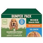 Harringtons Complete Wet Tray Grain Free Hypoallergenic Adult Dog Food Mixed Pack 24x150g - Chicken & Duck - Made with All Natural Ingredients