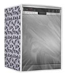 Amazon Brand - Umi. Dishwasher Cover Suitable for LG of 12, 13, 14, and 15 Place Setting (63X63X81CMS, Black & White)