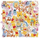 50Pc Winnie The Pooh Cartoon Character Stickers Pack for Gifts Water Bottles Cup Laptop Phone Gifts Guitar Car Motorcycle Bike Skateboard