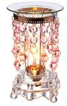 GC StealStreet SS-GC-MG-703PK Decorative Glass with Pink Beads Electric Oil Aromatherapy Burner