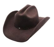 Men’s Wool Cowboy Hat Cody Brown Shapeable Western Felt Hats By Silver Canyon