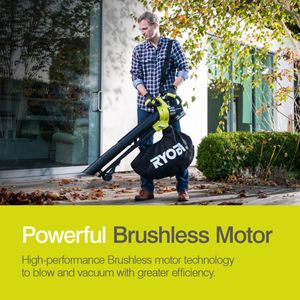RYOBI 18V Cordless Leaf Blower & Vacuum – Lightweight Garden Tool