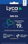 Lyca Mobile 5G/4G Prepaid SIM Card Kit | Unlimited Data, Talk, & Text to 100 Countries | Choose from Plans Starting at $19/mo.