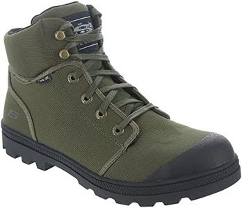 Skechers Women's Work, Rotund - Darragh ST Boot Olive Canvas 9 M