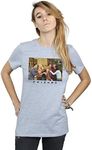 Friends Women's Group Photo Apartment Boyfriend Fit T-Shirt Sport Grey Large