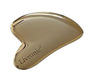 Livronic® Kansa Face gua sha (Bronze Gua sha Tool) |Removes Face Fat & Double Chin | Reduces Puffiness | Uplifts & Tightens Skin | Adds Glow and Brightness |100% Pure Kansa (Pack of 1)