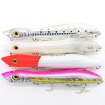 momolures ULTIMA BAIT Topwater momomouth 100mm 125mm Lure for Bass Seabass Sea Fishing Assort Set Patchinko Style (125mm 4pcs)