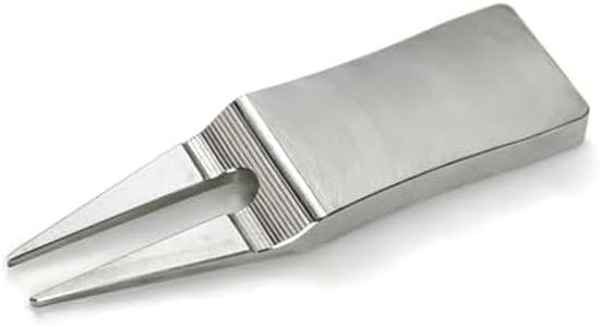 MICAIKEM 304 Stainless Steel Two Prong Golf Divot Tool 3 in× 0.75 in Pitch Mark Repair Tool Blanks 6mm Thick