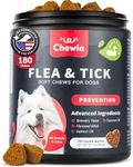 Dog Flea and Tick Treatment Chews - Flea and Tick Prevention for Dogs - Flea & Tick Chewables - Natural Dog Flea & Tick Control Soft Treats - Flea Chewables for Dogs - Immune Support Supplement